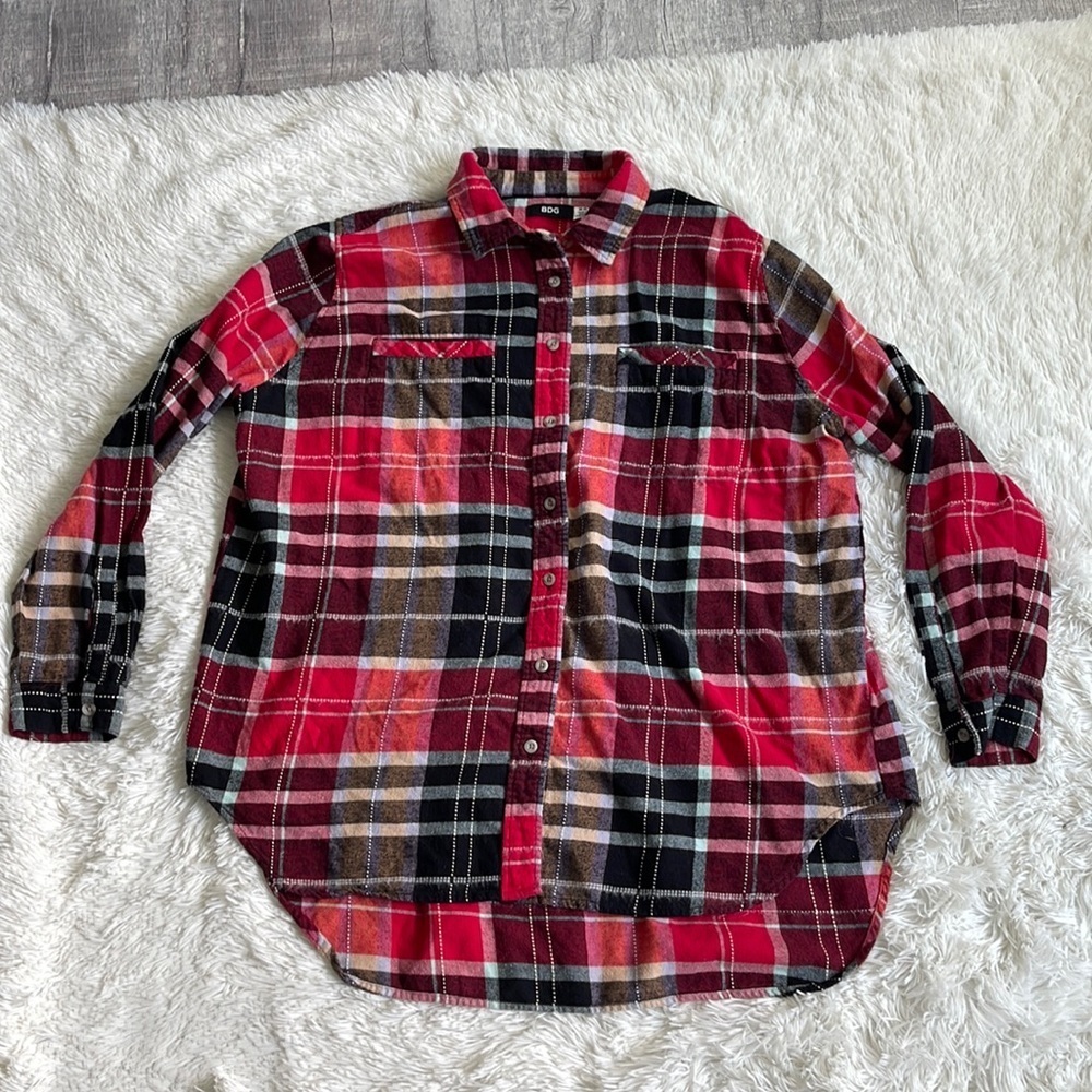 BDG flannel plaid‎ shirt